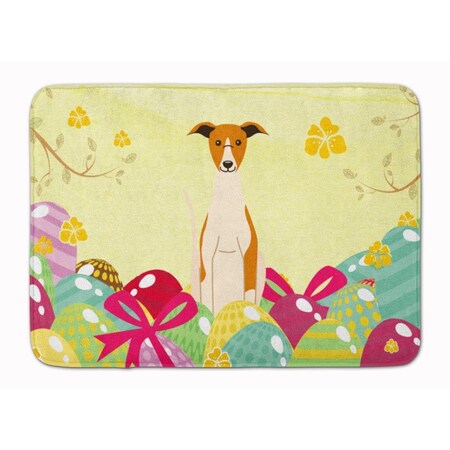 Carolines Treasures Easter Eggs Whippet Machine Washable Memory Foam Mat BB6099RUG